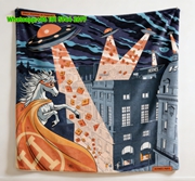 Hermès Super Horse UFO Print Flannel Throw Blanket IMG_5394